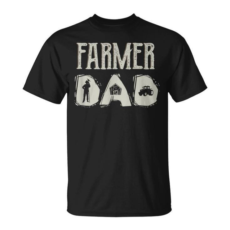 Tractor Dad Farming Father Farm Lover Farmer Daddy  V2 Unisex T-Shirt