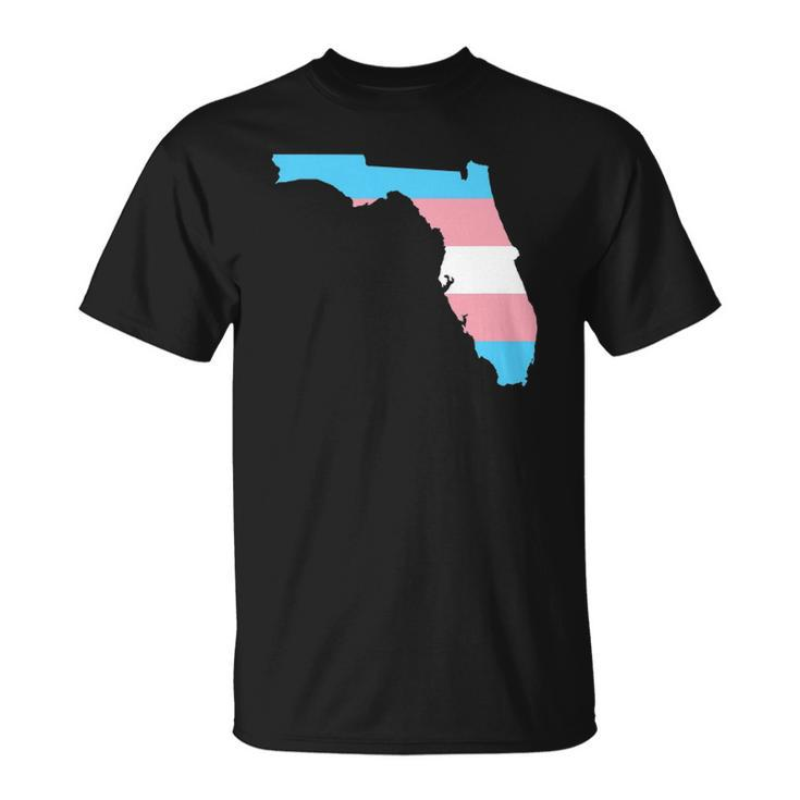 Trans Flag Florida - Lgbt Pride Support Unisex T-Shirt