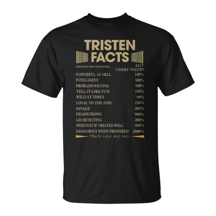 Tristen Name Tristen Facts T-Shirt