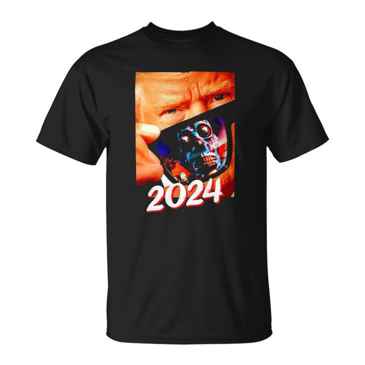 Trump 2024 They Live Donald Trump Supporter Unisex T-Shirt