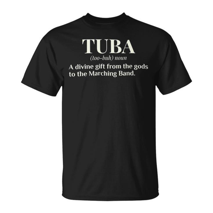 Tuba Definition Funny Marching Band Camp Gift T Shirt Unisex T-Shirt