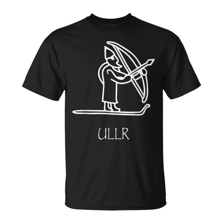 Ullr Norse Viking God Archery Hunting Ski Snow T-shirt
