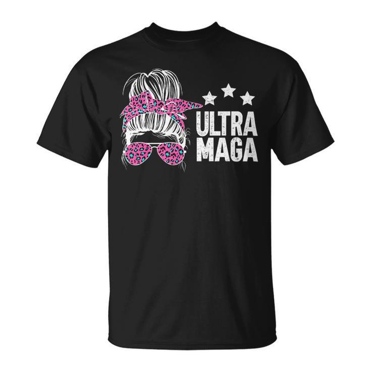 Ultra Maga Messy Bun Unisex T-Shirt