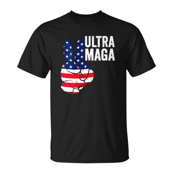 Ultra Maga Proud Ultra-Maga Vintage American Thumbs Up T-shirt