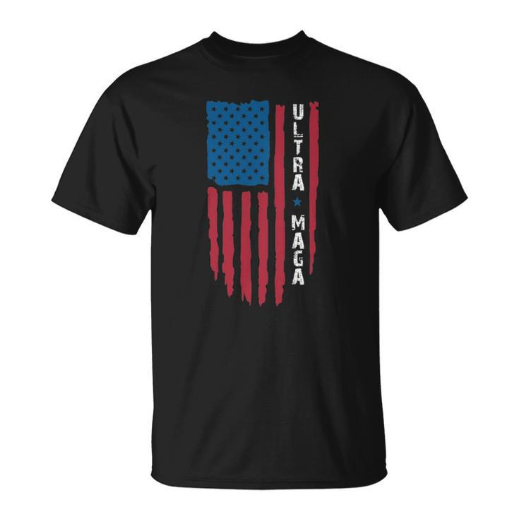 Ultra Mega Patriotic Trump Republicans Usa Flag Apparel Tee Unisex T-Shirt