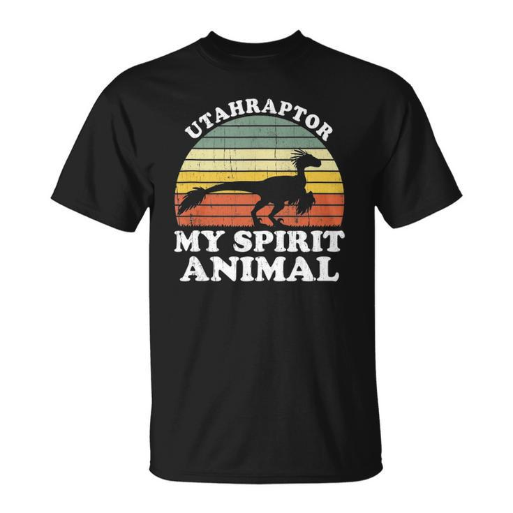 Utahraptor Dinosaur Spirit Animal Paleontologist Unisex T-Shirt