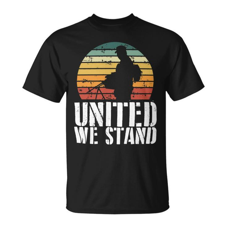 Veteran Veterans Day United We Stand Military Soldier Silhouette 323 Navy Soldier Army Military Unisex T-Shirt