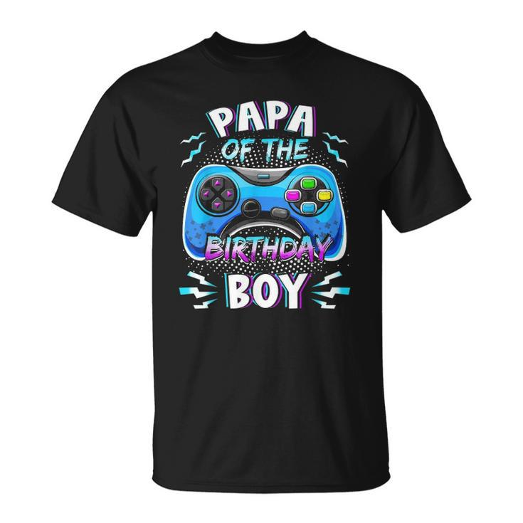 Video Game Birthday Party Papa Of The Birthday Boy Matching Unisex T-Shirt