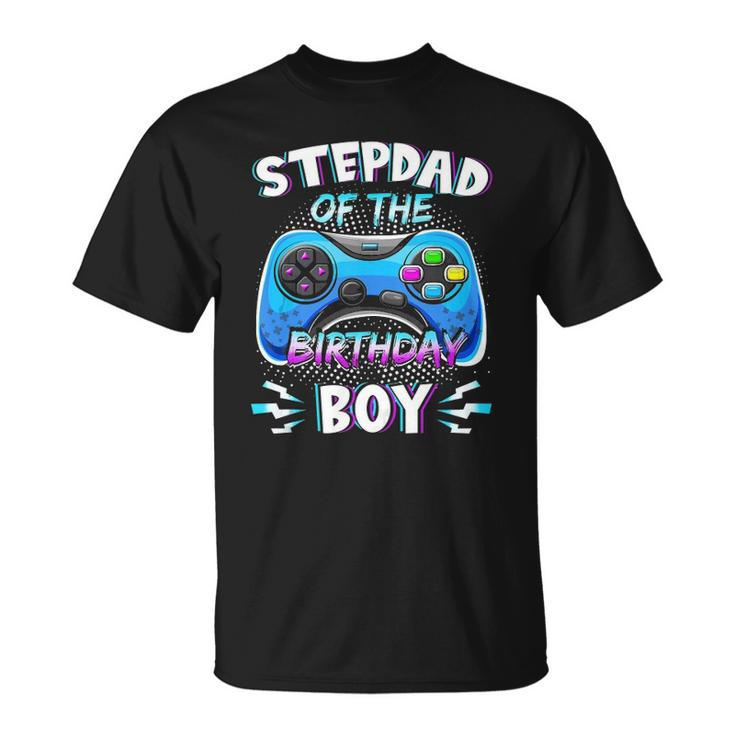 Video Game Birthday Party Stepdad Of The Bday Boy Matching  Unisex T-Shirt