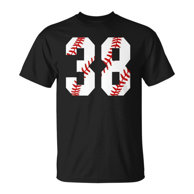 Vintage Baseball 38 Jersey Baseball Number 38 Player Unisex T-Shirt