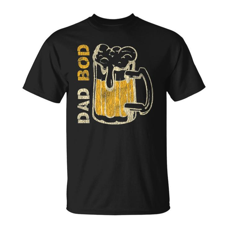 Vintage Its Not A Dad Bod Its Father Dad Figure Drinking  Unisex T-Shirt