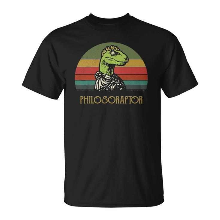 Vintage Philosoraptor Dinosaurs Lovers Gift Unisex T-Shirt