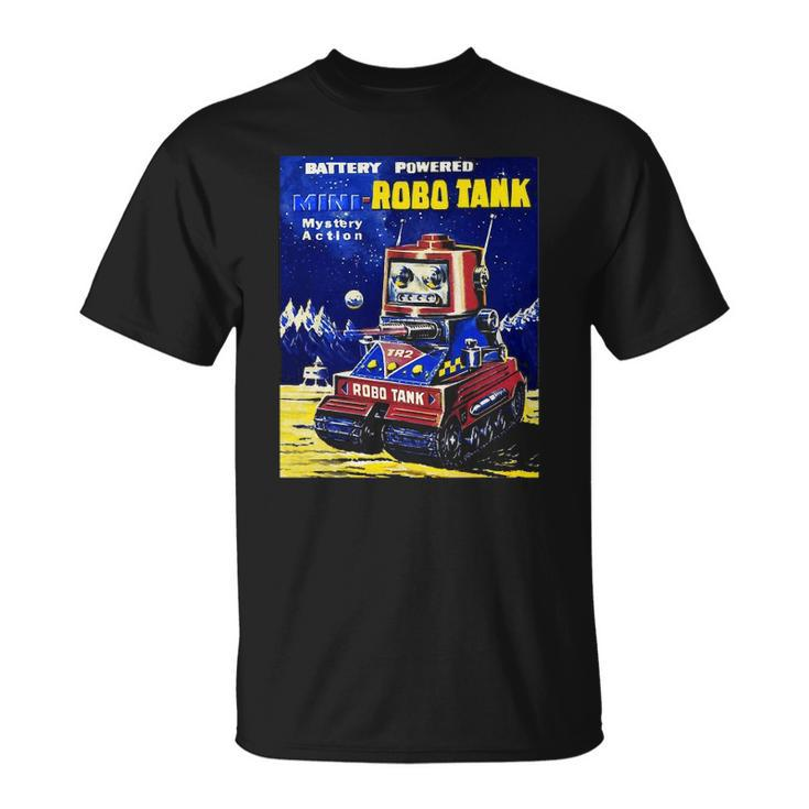 Vintage Robot Tank Japanese American Old Retro Collectible Unisex T-Shirt