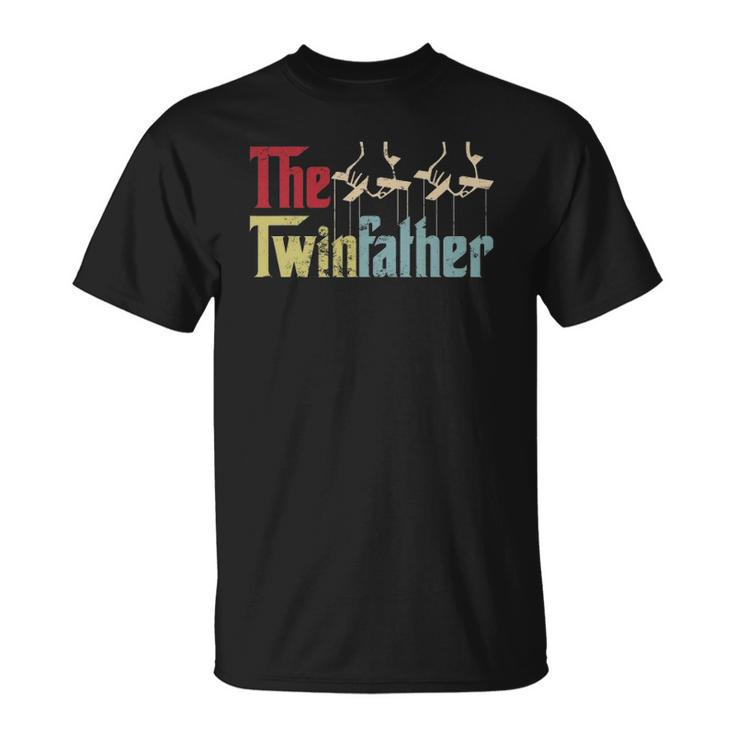 Vintage The Twinfather Happy Fathers Day Proud Dad Of Twins Unisex T-Shirt
