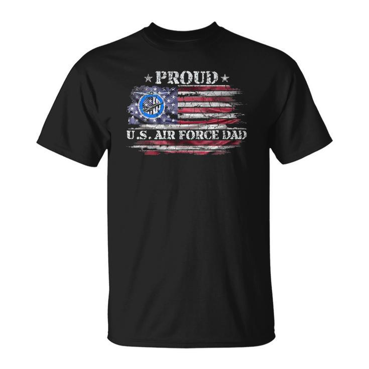 Vintage Usa American Flag Proud Air Force Veteran Dad V2 T-shirt