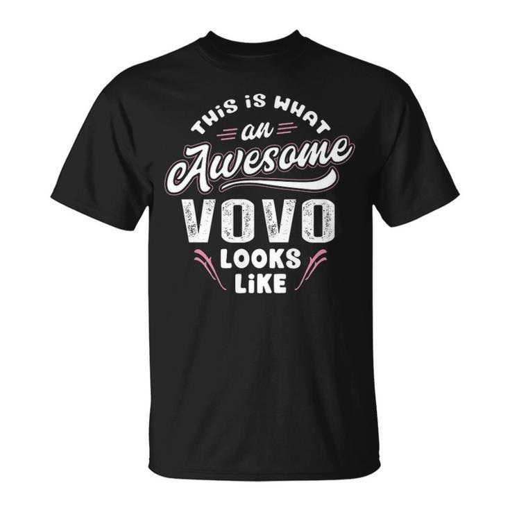Vovo Grandpa This Is What An Awesome Vovo Looks Like T-Shirt