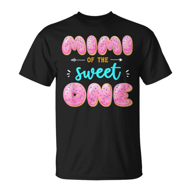 Women Mimi Of Sweet One First Birthday Matching Family Donut  Unisex T-Shirt