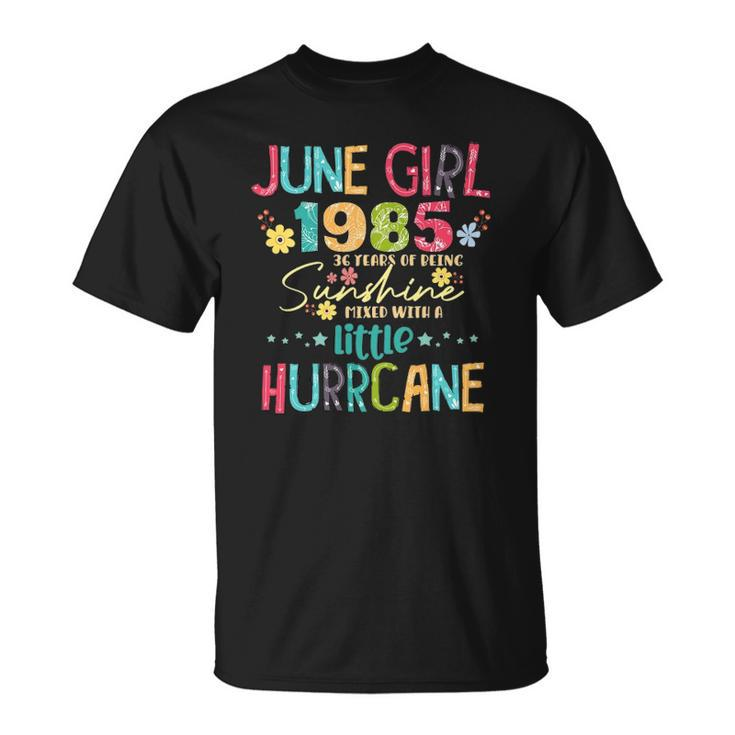 Womens 36 Years Old Awesome Since 1985 June Girls 1985 Gift Unisex T-Shirt