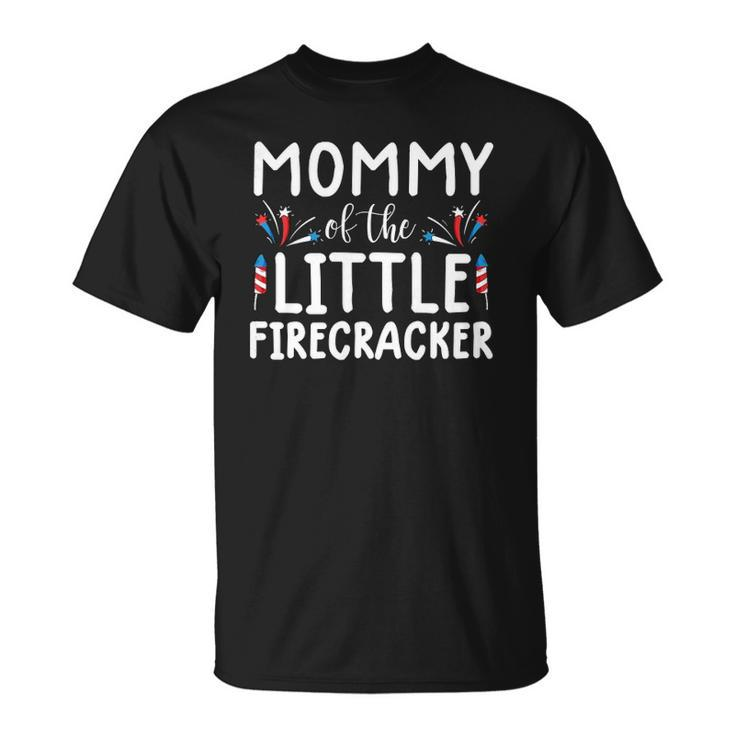 Womens 4Th Of July S For Women Mommy Of The Little Firecracker Unisex T-Shirt