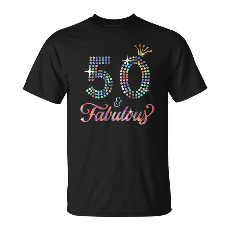 Womens 50 & Fabulous 1972 50Th Celebration For Ladies Unisex T-Shirt