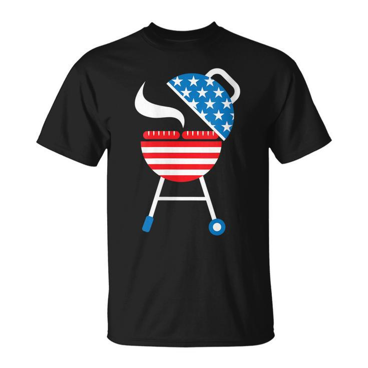 Womens America Barbeque 4Th Of July Usa Flag Merica Dad Gift  Unisex T-Shirt