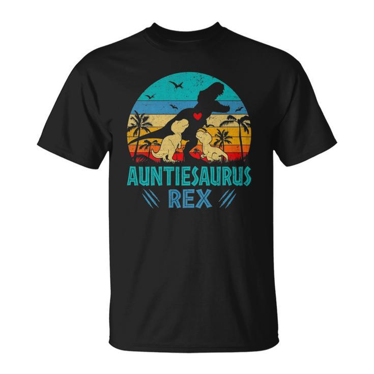 Womens Auntiesaurusrex Dinosaur Mommy Saurus Family Matching Unisex T-Shirt