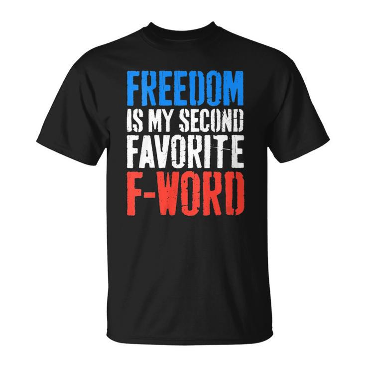 Womens Freedom Is My Second Favorite F-Word 4Th Of July V-Neck Unisex T-Shirt