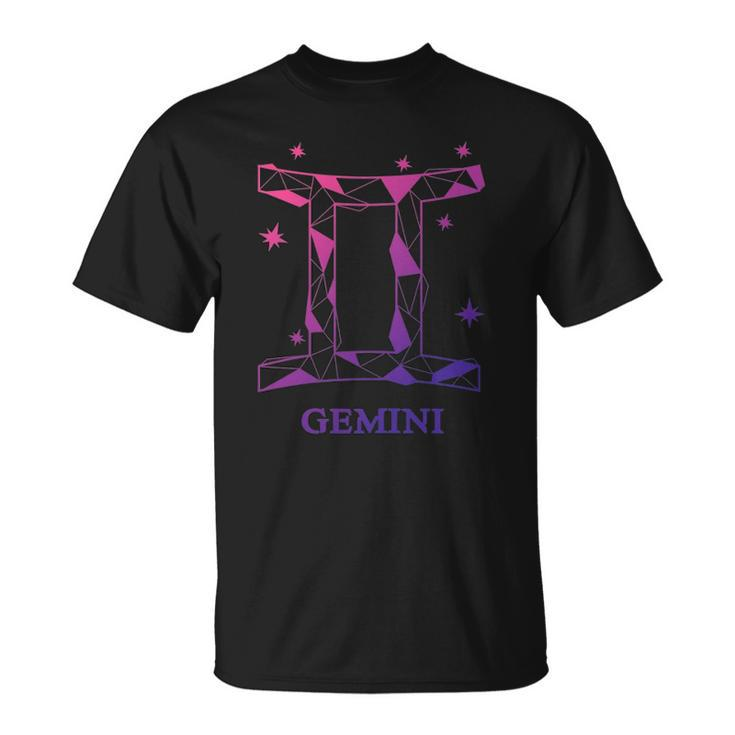 Womens Gemini Zodiac Sign Gift Unisex T-Shirt