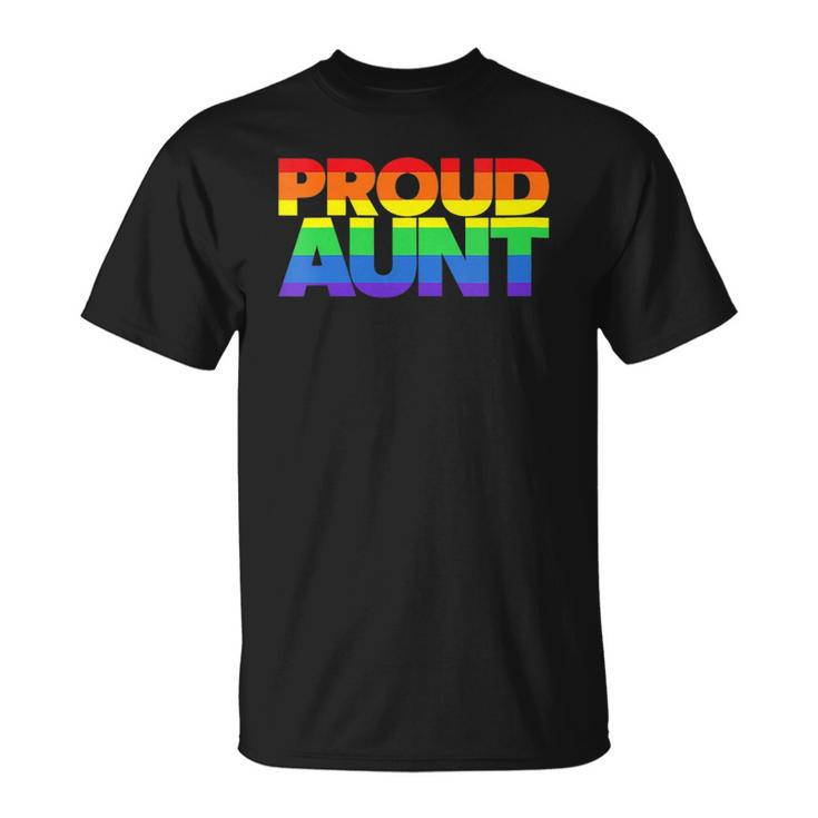 Womens Lgbtq Family Aunt Gay Pride Ally Lgbt Proud Aunt Unisex T-Shirt
