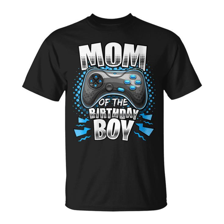 Womens Mom Of The Birthday Boy Matching Video Gamer Birthday Party  V2 Unisex T-Shirt