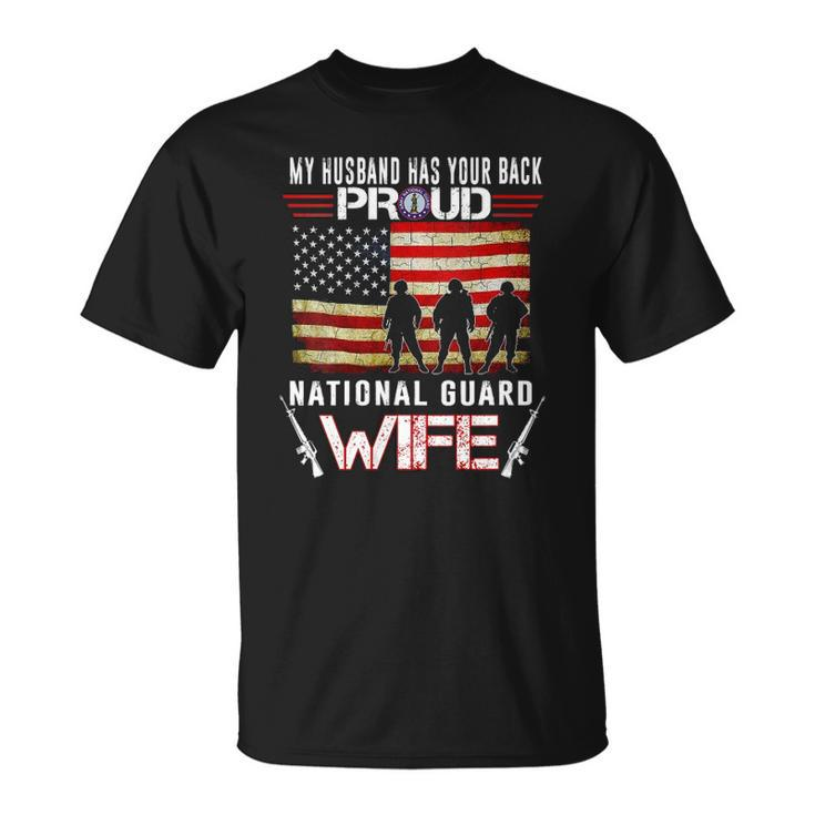 Womens Proud Army National Guard Wife US Military Gift Unisex T-Shirt