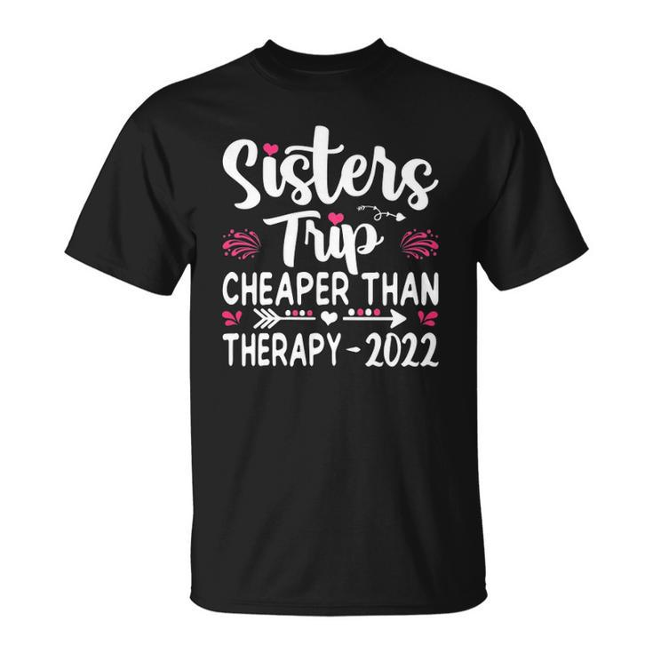 Womens Sisters Trip 2022 Weekend Vacation Lover Girls Road Trip Unisex T-Shirt