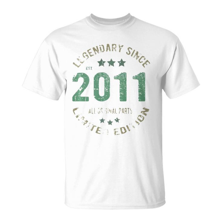 11 Years Old Bday Legendary Since 2011 - Vintage 11Th Birthday  Unisex T-Shirt