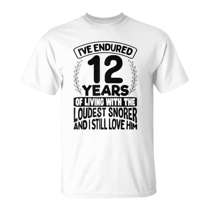 12Th Wedding Anniversary Gifts For Her 12 Years Of Marriage Raglan Baseball Tee Unisex T-Shirt