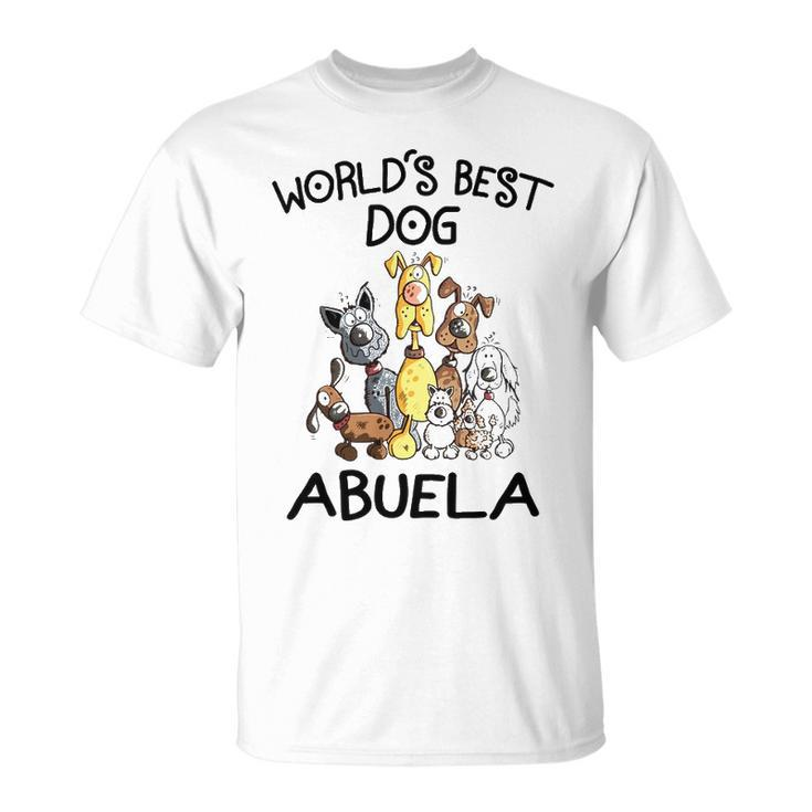 Abuela Grandma Worlds Best Dog Abuela T-Shirt