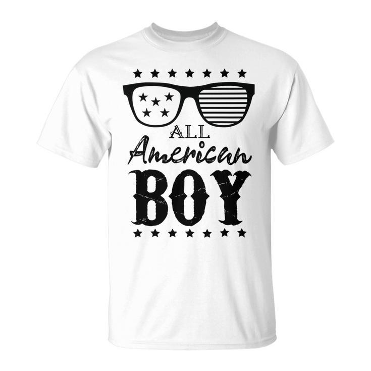 All American Boy 4Th Of July Boys Kids Sunglasses Family  Unisex T-Shirt