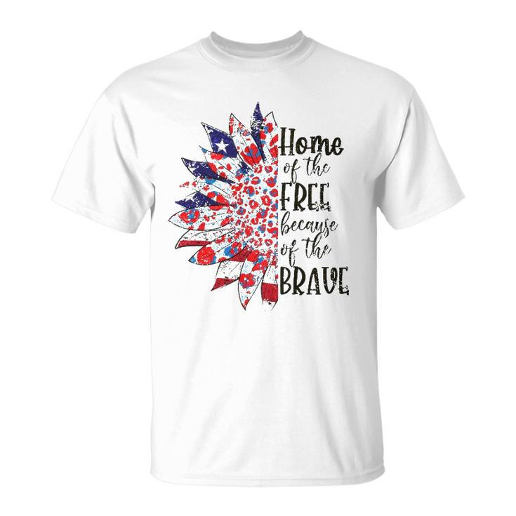 America The Home Of Free Because Of The Brave Plus Size Unisex T-Shirt