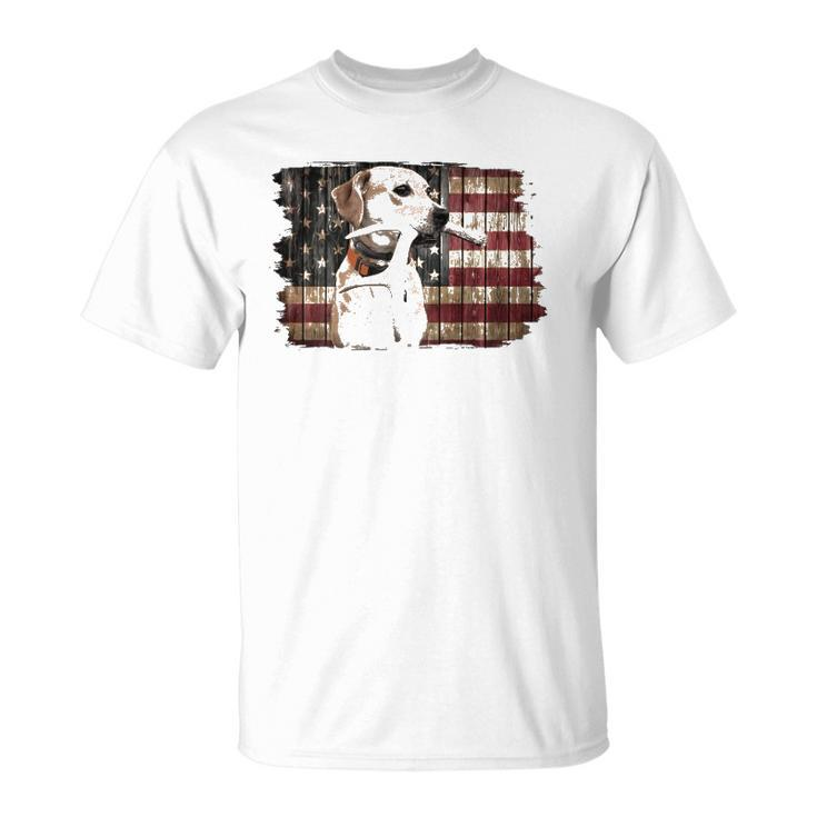 American Flag 4Th Of July Hunting Deer Unisex T-Shirt