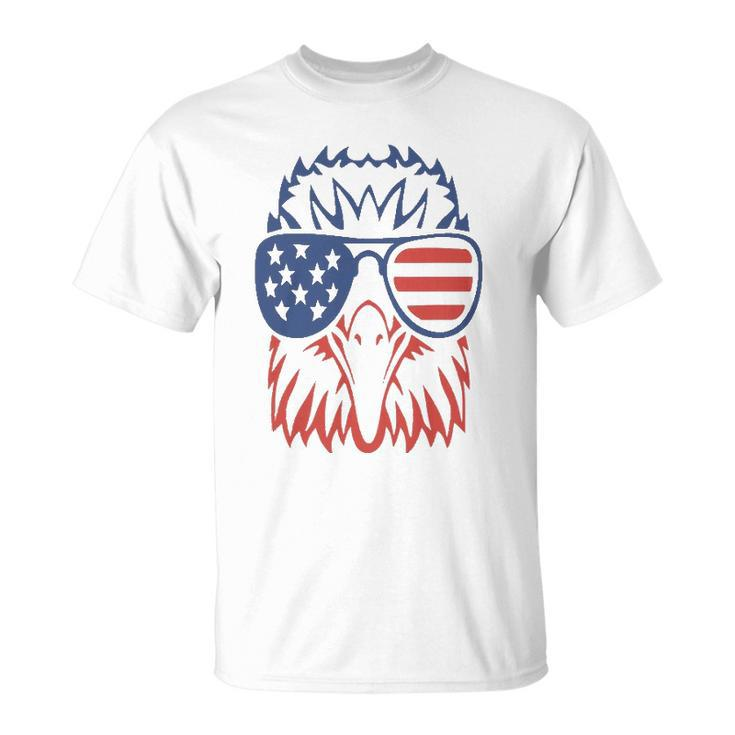 American Flag Eagle 4Th Of July Usa Sunglasses Patriotic Unisex T-Shirt