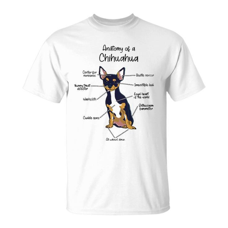Anatomy Of A Chihuahua Dog Dogs Pet Unisex T-Shirt