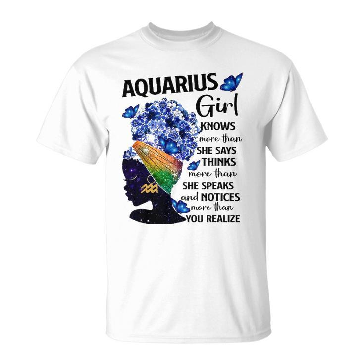 Aquarius Queen Sweet As Candy Birthday Gift For Black Women Unisex T-Shirt