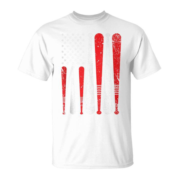 Baseball 4Th Of July American Flag Patriotic Baseball  Unisex T-Shirt