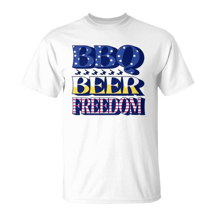 Bbq Beer Freedom 4Th Of July Unisex T-Shirt
