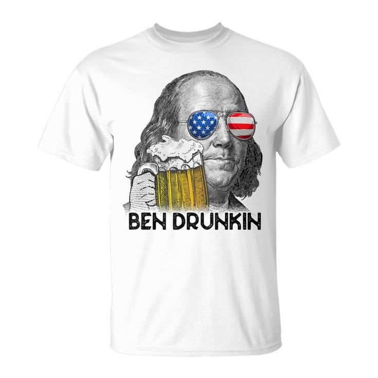 Ben Drankin Drunking Funny 4Th Of July Beer Men Woman  V3 Unisex T-Shirt