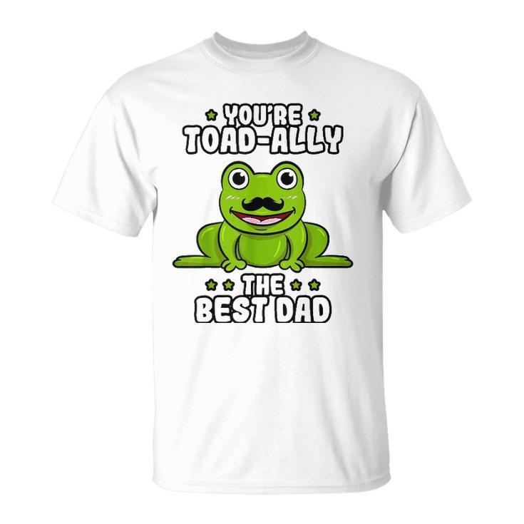 Best Dad Daddy Frog Toad Ally Fathers Day Toad Froggy Unisex T-Shirt