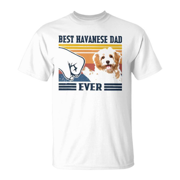 Best Havanese Dad Ever  Vintage Father Day Christmas Unisex T-Shirt