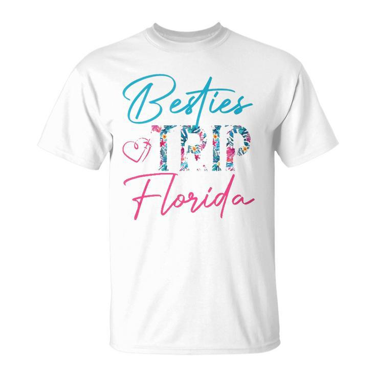 Besties Trip Florida Vacation Matching Best Friend T-shirt - Thegiftio