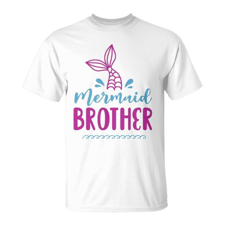 Birthday Mermaid Brother Matching Family For Boys Unisex T-Shirt