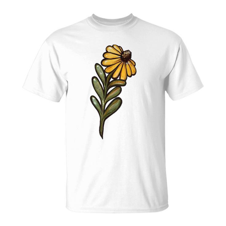 Black Eyed Susan Flower Daisy Spring Art Flower Unisex T-Shirt