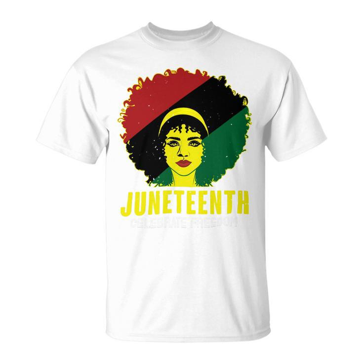 Black Queen Juneteenth Celebrate Freedom Tshirt Unisex T-Shirt